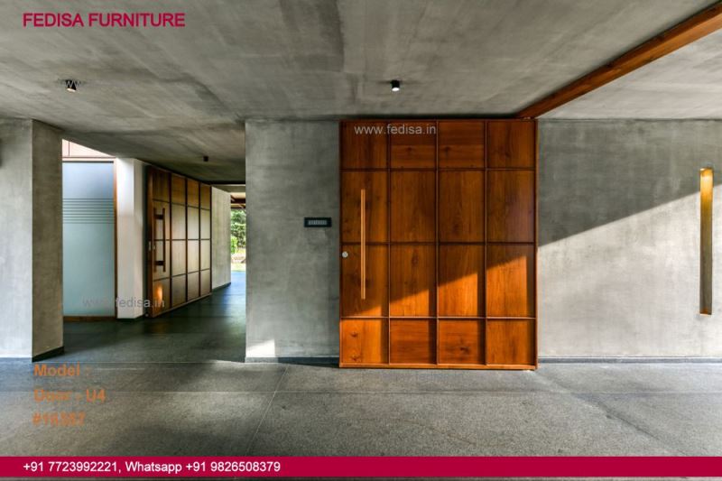 Darwaje Ka Design, Pooja Room Door Designs With Glass And Wood Door Idea Gallery | Door Designs