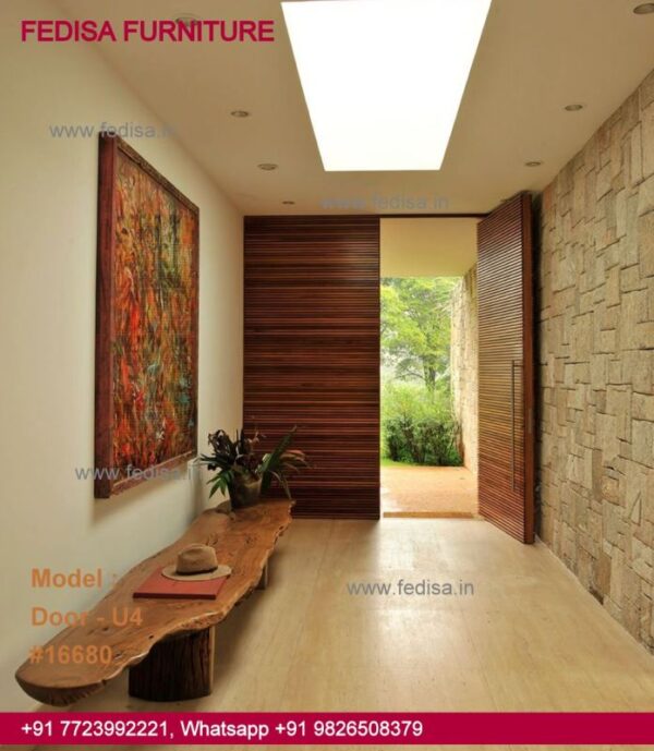 Plain Door Design, Wooden Door Flower Design For Home Door Idea Gallery | Door Designs