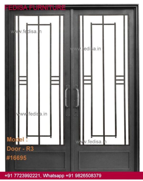 Pooja Room Door Designs With Bells And Glass, Unique Home Designs Security Door Door Idea Gallery | Door Designs