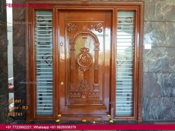 Pooja Room Door Designs With Bells And Glass, Half Door Design Door Idea Gallery | Door Designs