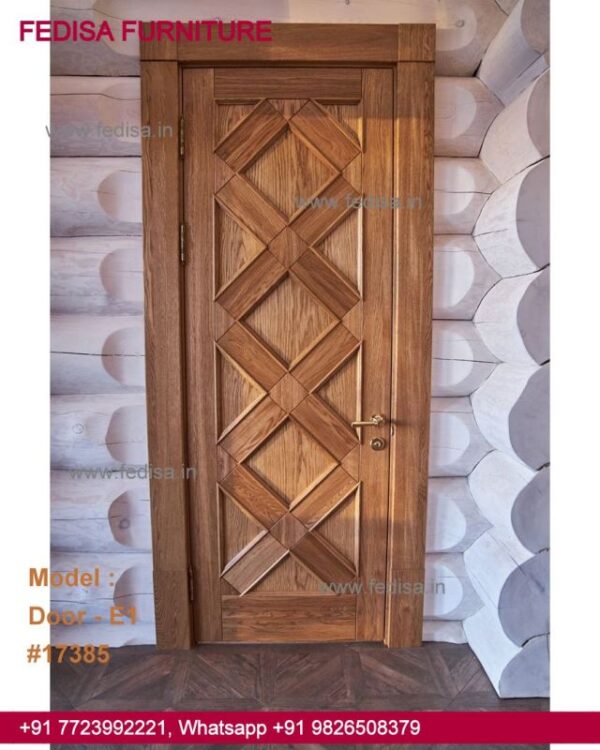 Pooja Room Door Designs With Bells And Glass, Flat Front Door Design Door Idea Gallery | Door Designs