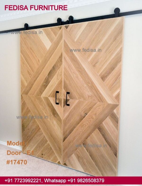 Pooja Room Door Designs With Bells And Glass, Front Side Door Design Door Idea Gallery | Door Designs