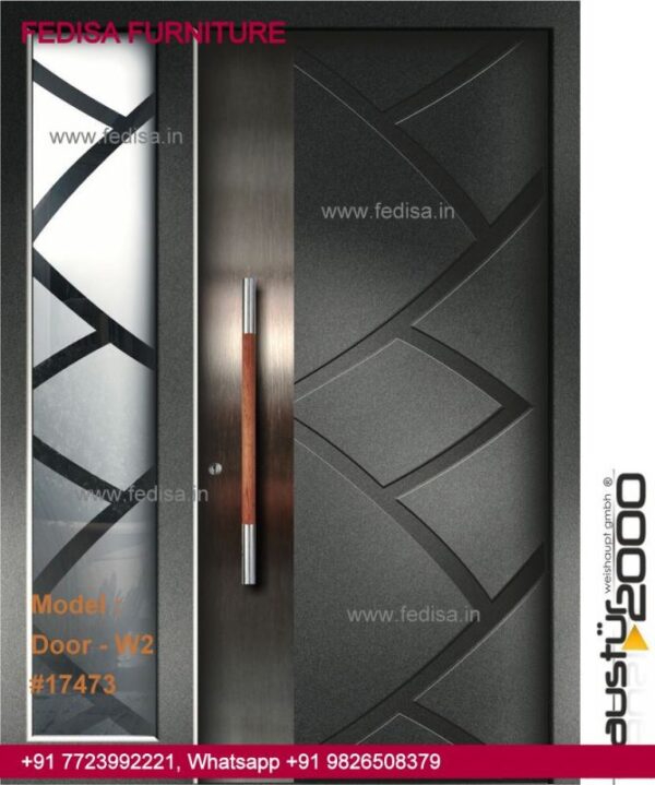 Front Door Glass Design, Pooja Room Bell Design Door Idea Gallery | Door Designs