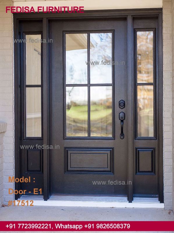 Front Door Glass Design, Door Main Gate Design Door Idea Gallery | Door Designs