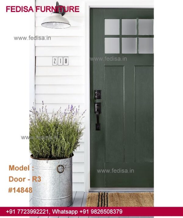 Small Pooja Room Door Design, Main Door Design Glass Door Idea Gallery | Door Designs