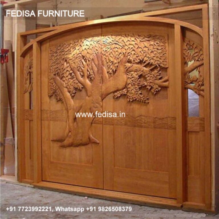 Pooja Room Door Designs With Glass, Double Door Jali Gate Design Door