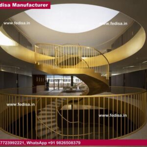 Steel And Concrete Stairs Iron Round Stairs Design Round Bannister Rail Home Round Stairs