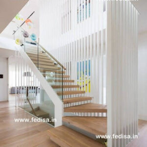 Stainless Steel Spiral Staircase Modern Metal Stair Railing Metal Stair Balustrade Custom Metal Stair Railing