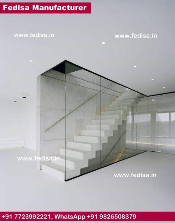 Stainless Steel Staircase Wooden Stair Railing With Glass Floating Stairs With Glass Railing Glass Enclosed Staircase