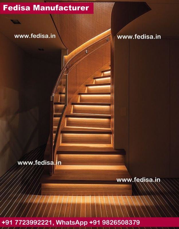 Perforated Steel Stairs Modern Wood Stair Railing Interior Wood Balusters Modern Wood Stairs
