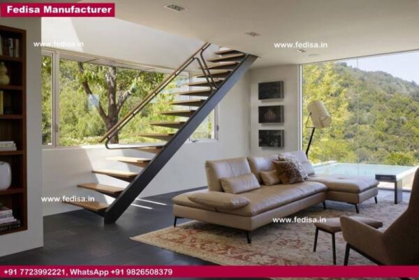 Checker Plate Stairs Wrought Iron And Wood Stair Railing Bespoke Wooden Staircases Wooden Stairs Inside