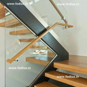 Ss Railing Staircase Wooden Circular Staircase Modern Wood Banister Indoor Wood Railings