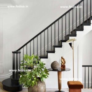 Stainless Stair Railing Round Steel Stairs Perforated Metal Stairs Steel Floating Stairs