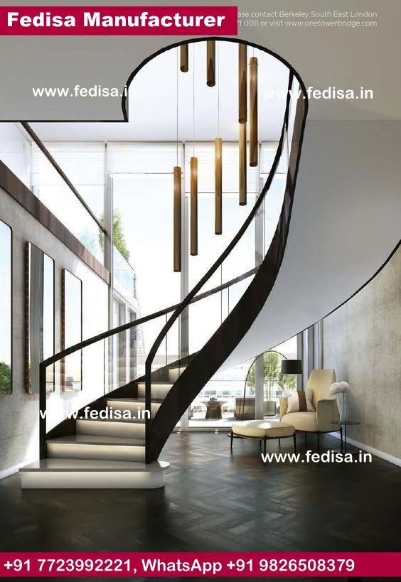 Round Steel Stairs Grating Stair Steel Pipe Stair Railing Expanded Metal Stairs