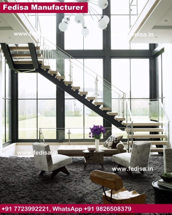 Structural Steel Stairs 3 Step Wooden Stairs Wood And Metal Banister Modern Wooden Balustrades