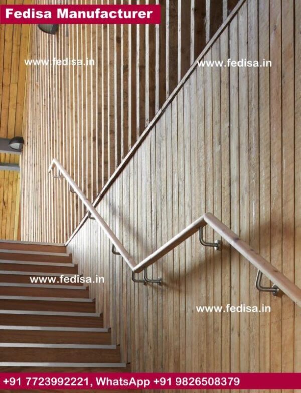 Steel Staircase Fabrication Natural Wood Stair Railings Wood On Concrete Stairs Staircase With Wooden Railing