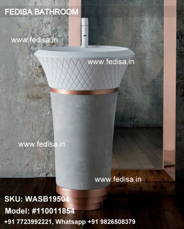 Table Top Basin Wash Basin With Wooden Cabinet Pedestal Face Basin Black Colour Wash Basin