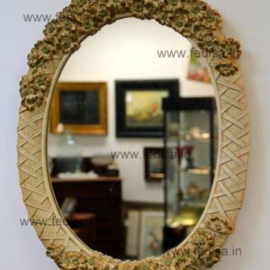 Large Round Mirror Antique Framed Mirror Buy Wall Mirrors Online At Low Prices