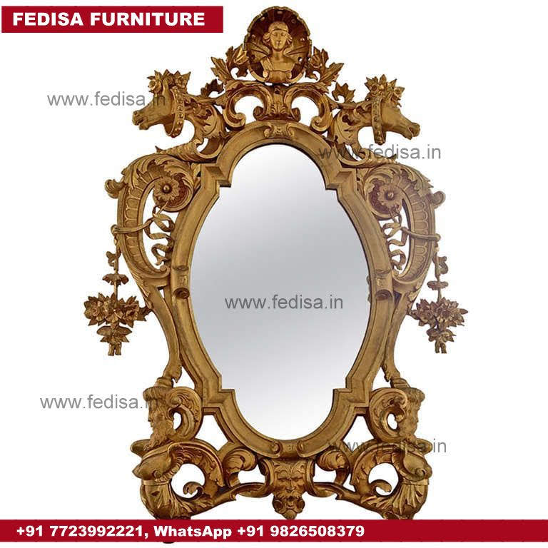 Round Wall Mirror Wood Frame Mirror Buy Wall Mirrors Online At Low Prices