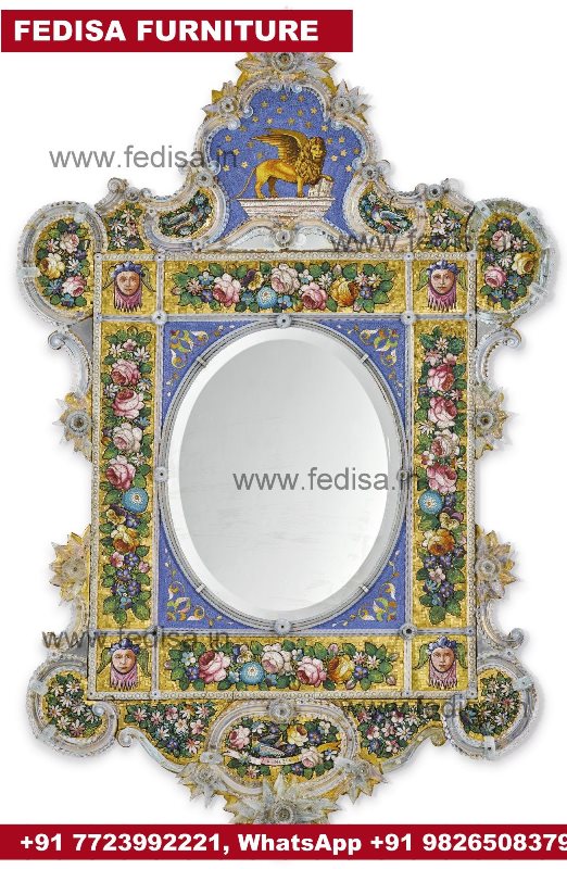Large Gold Mirror Vanity Wall Mirror At Low Prices In India