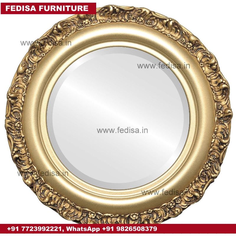 Copper Mirror Oval Mirror With Shelf At Affordable Price In India