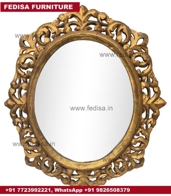 Large Gold Mirror Wall Mounted Led Mirror At Affordable Price In India