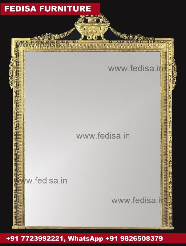 Brass Mirror Wood Framed Floor Mirror At Affordable Price In India