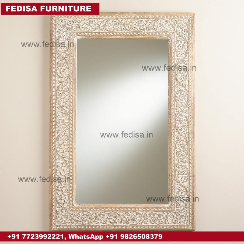 Round Wood Mirror White Framed Mirror Wall Mirrors: Best Designer Wall Mirrors