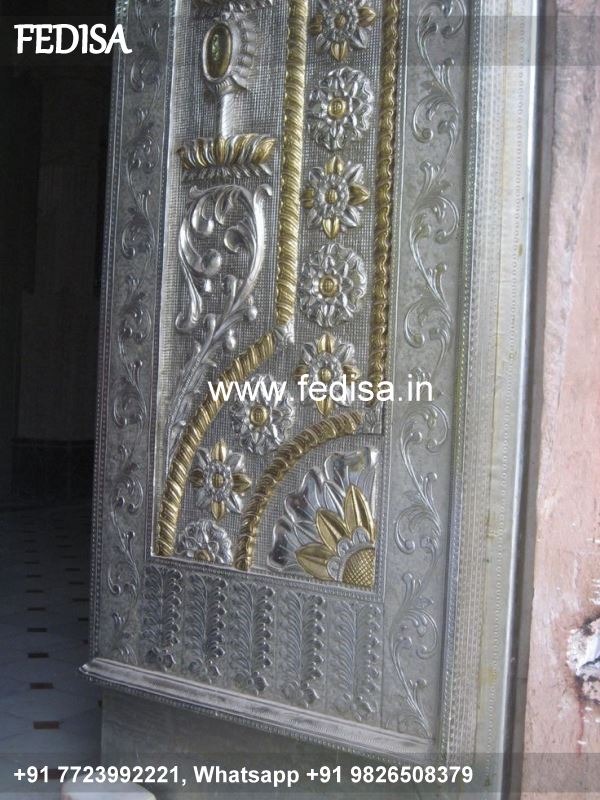 Carved Silver Door Carved Brassr Door Mandir Darwaja Design Temple Jali Door Design