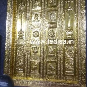 Silver Temple Door? Brass Temple Door? Temple Door Design In Glass Mandir Single Door Design