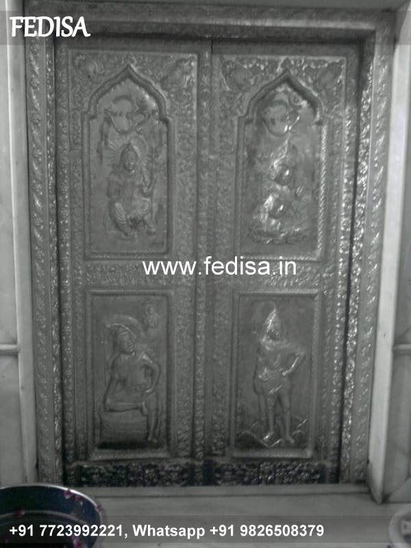 Carved Silver Door Carved Brassr Door Mandir Glass Door Design For Home Temple Sagwan Door Design