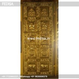 Carved Silver Door Carved Brassr Door Mandir Door Glass Design Temple Jali Door