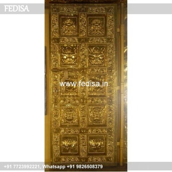 Carved Silver Door Carved Brassr Door Mandir Door Glass Design Temple Jali Door