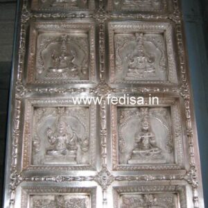 Silver Temple Door? Brass Temple Door? Mandir Darwaja Design Temple Door Paint Design