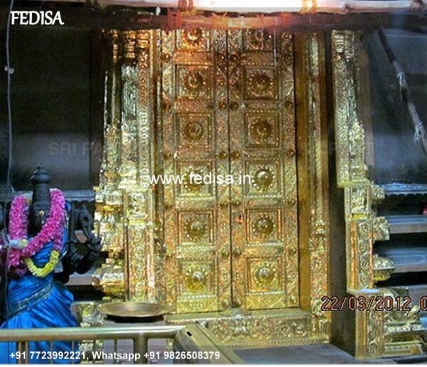 Jain Temple Silver Door Antique Doors Glass Etching Designs For Mandir Temple Door Gate Design