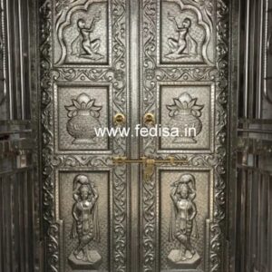 Silver Temple Door? Brass Temple Door? Brass Design For Doors Mandir Safety Door Grill Design
