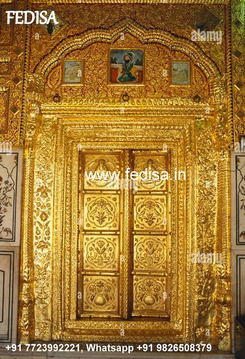 Carved Silver Door Carved Brassr Door Pooja Mandir Door Design Mandir Jali Gate Design