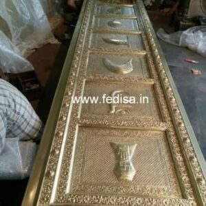 Silver Temple Door? Brass Temple Door? Mandir Wooden Door Design Temple Main Double Door Design