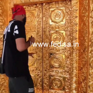 Jain Temple Silver Door Antique Doors House Temple Door Design Temple Front Door Design For Home