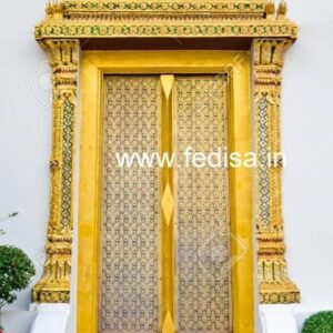 Jain Temple Silver Door Antique Doors Main Door Brass Designs Temple Double Door Grill Gate Design For Main Door