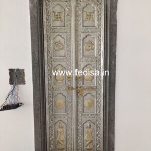 Silver Temple Door? Brass Temple Door? Brass Door Design Mandir Bathroom Doors Design Latest