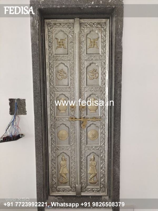 Silver Temple Door? Brass Temple Door? Brass Door Design Mandir Bathroom Doors Design Latest