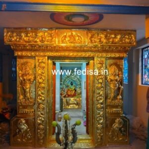 Carved Silver Door Carved Brassr Door Mandir Door Design For Home Mandir Chaukhat Design