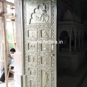 Carved Silver Door Carved Brassr Door Temple Door Design For Home Mandir Jali Door Design 2020