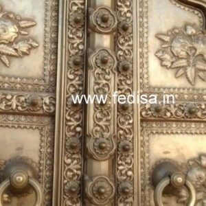 Silver Temple Door? Brass Temple Door? Temple Double Door Design Mandir Small Pooja Room Door Design