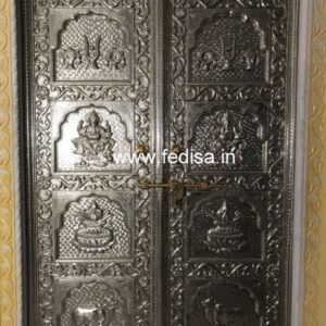 Carved Silver Door Carved Brassr Door Temple Double Door Design Temple Door Grill Design 2021