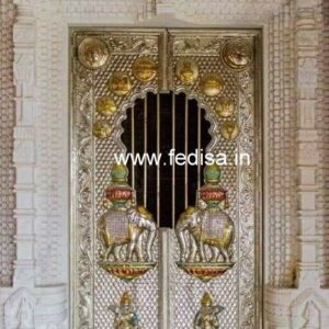 Jain Temple Silver Door Antique Doors House Temple Door Design Mandir Pinterest Door Design