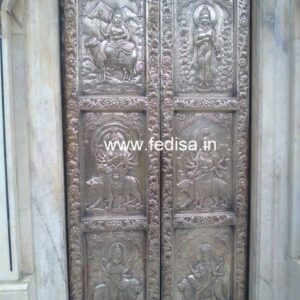 Carved Silver Door Carved Brassr Door Temple Glass Door Design Mandir Main Door Glass Design For Home