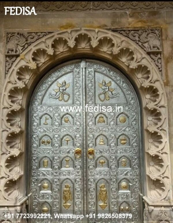 Silver Temple Door Brass Temple Door? Temple Door Design In Glass Mandir Main Door Designs For Home Iron