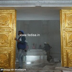 Jain Temple Silver Door Antique Doors Pooja Mandir Door Design Mandir Wooden Jali Double Door Design